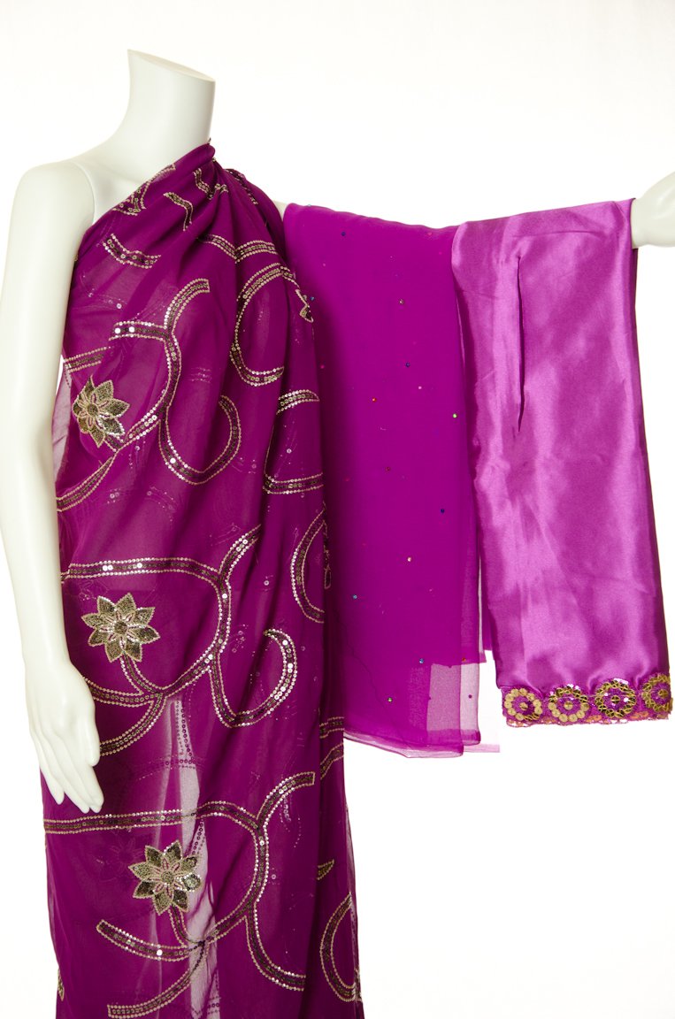 Passion Purple Saree Dirac Kabayare