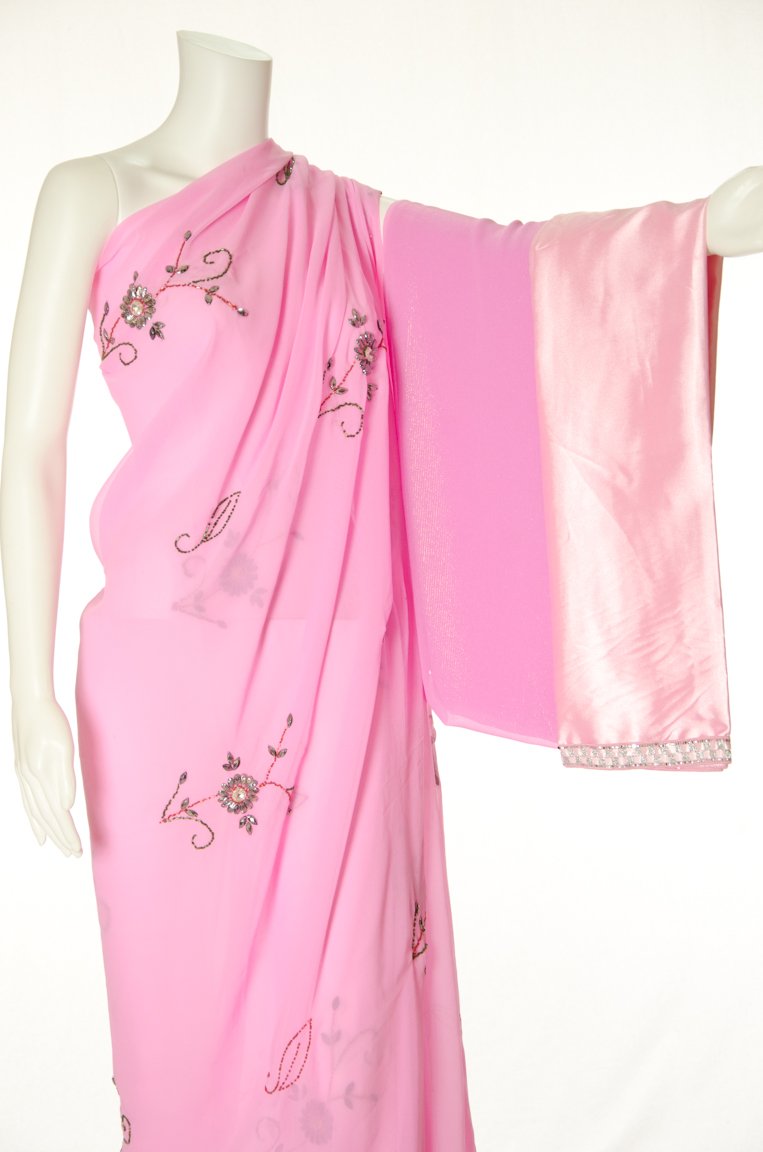 Pink Chic Georgette Dirac Kabayare