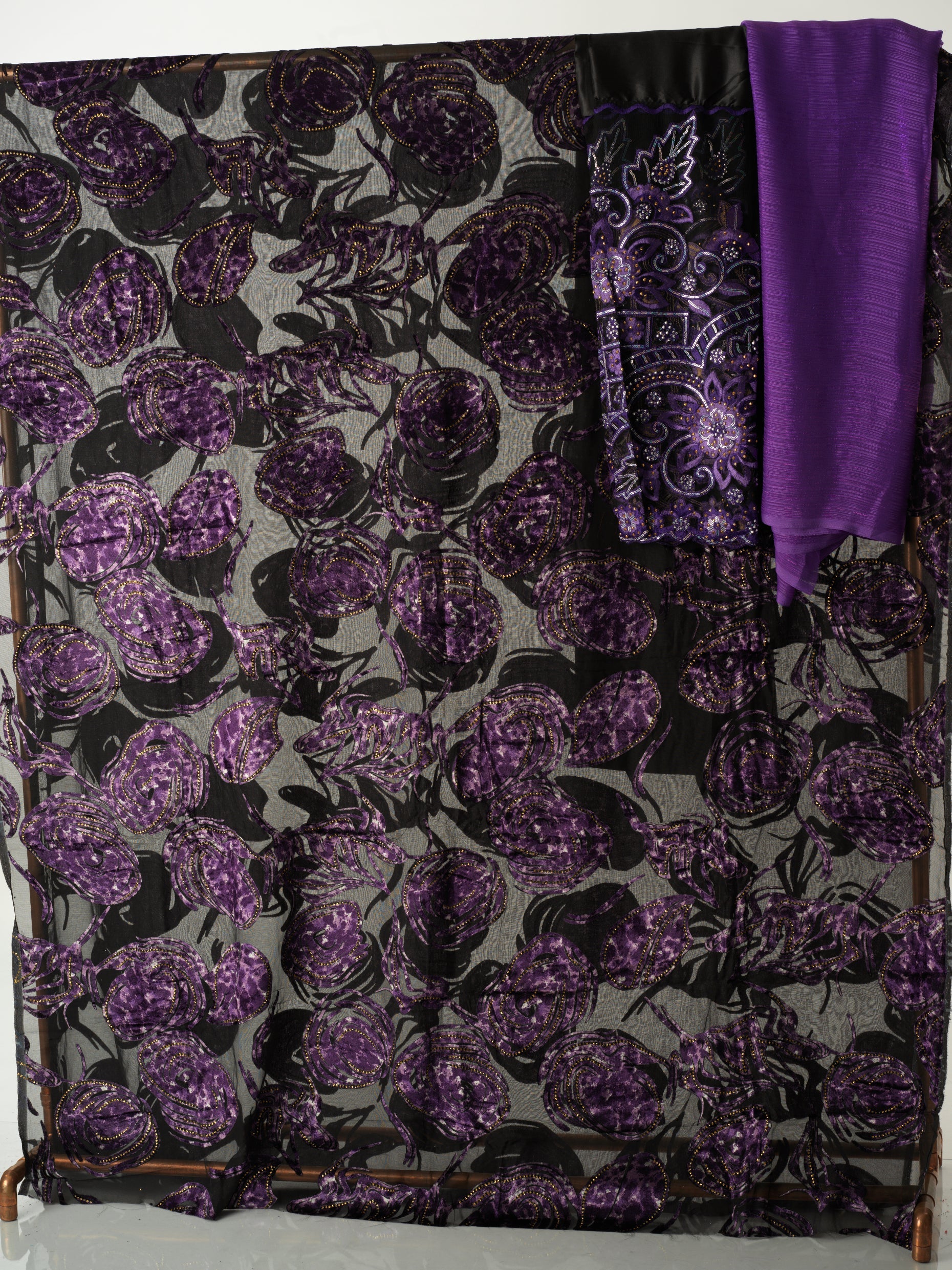 Purple Floral  Maqbal Dirac Kabayare