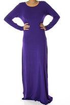 Purple Rayon Maxi dress Kabayare