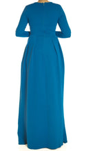 Teal Textured Classic maxi Kabayare