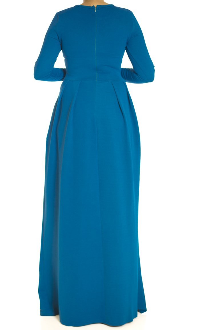 Teal Textured Classic maxi Kabayare