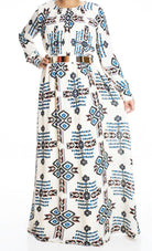 Tribal Print maxi dress Kabayare