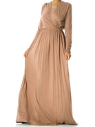 V-neck soft rayon maxi dress Kabayare