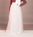 White Tulle Maxi Skirt Kabayare